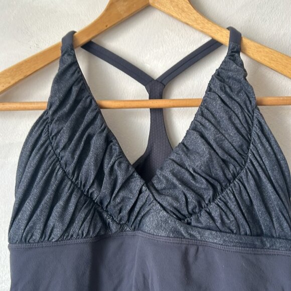 Lululemon Athletica Pure Balance Heather Grey Yoga Tank Top Womens Size Medium 8 - Picture 4 of 6